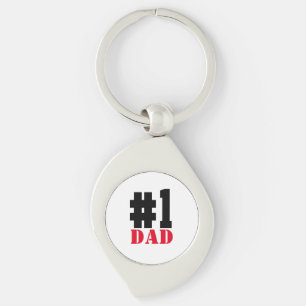 Father's Day Number 1 Dad Key Ring
