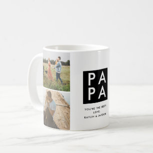 Father's Day Papa Photo Collage Coffee Mug