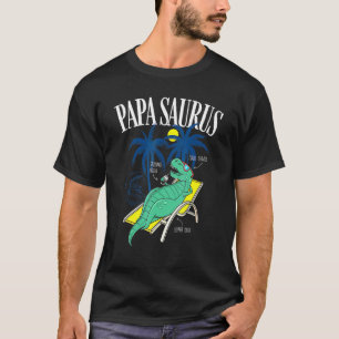 Fathers Day Papasaurus T-Rex Dinosaur Papasaurus T-Shirt