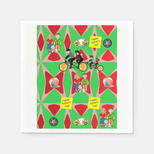 Father's Day Paper Napkins (Front)