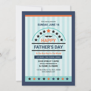 Father's Day Party Flyer Invitation