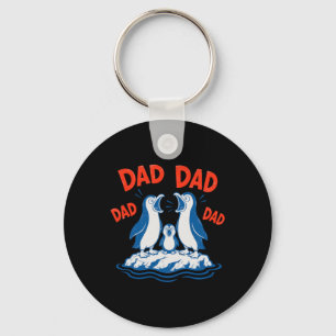 Fathers Day Penguin Dad Chant Key Ring