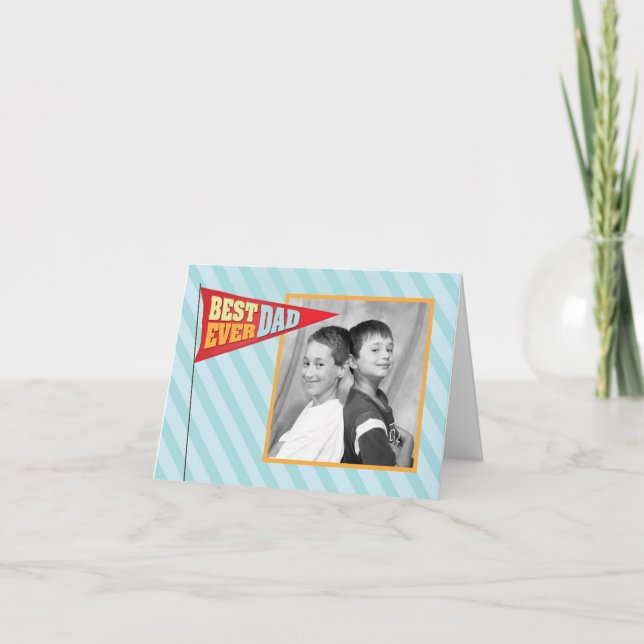 Father's Day Pennant   Card (Front)