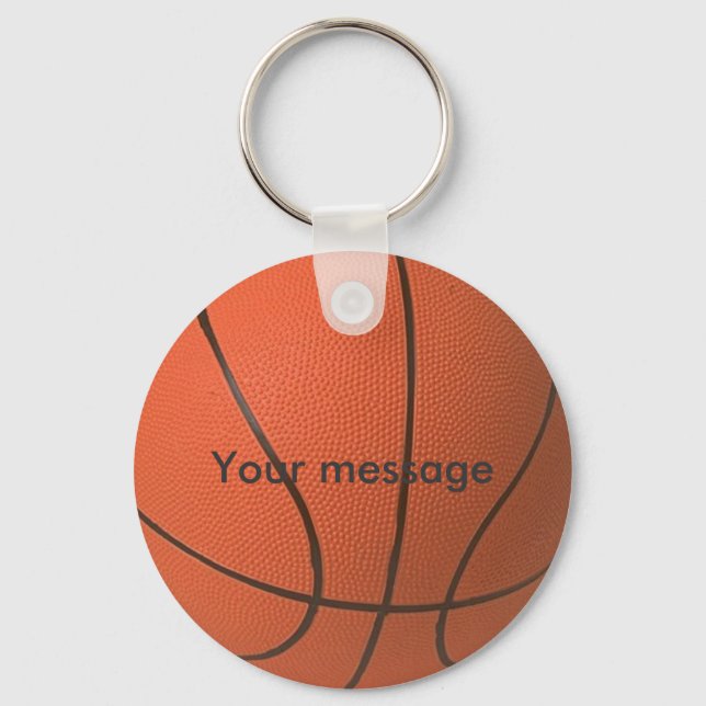 Father's Day Personalise Basketball Key Ring (Front)