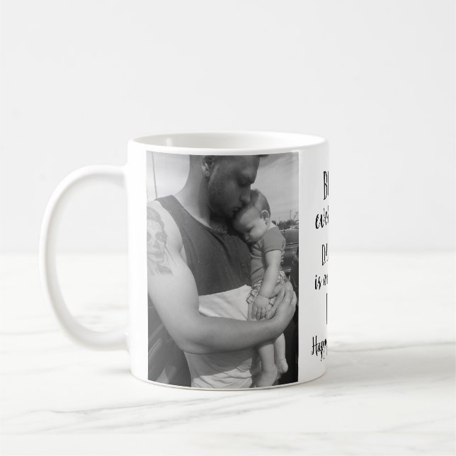 Father's Day Personalised 2 Photo Daughter Quote Coffee Mug (Left)