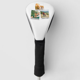Fathers Day Personalised 3 Photo Collage Golf Head Cover