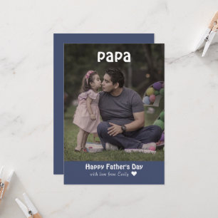 Father's day personalised card