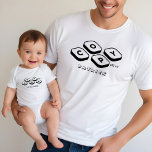 Father's Day Personalised Name Copy Paste Dad Son Tri-Blend Shirt<br><div class="desc">The perfect gift for dad and his mini-me! Celebrate the unbreakable bond between dads and their little ones with our matching personalised name copy-and-paste design. Whether it's for dad and son or dad and baby, these custom-made creations are a heartfelt way to show your appreciation this Father's Day. The t-shirt...</div>