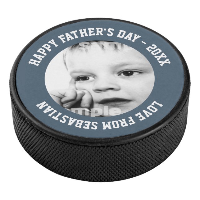 Fathers Day Personalised One of a Kind Hockey Puck (3/4)