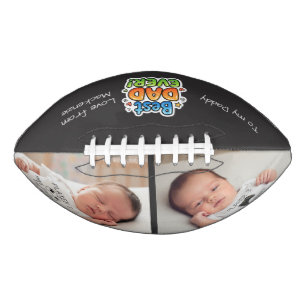 Fathers Day Personalised Photo Best Dad Ever Football