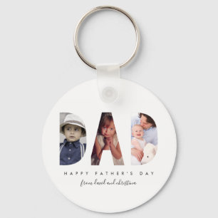 Fathers Day Personalized Gift Photo Template Key Ring