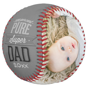 Fathers Day Personalized Pure Super Dad Softball