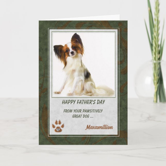 Father's Day Pet's Photo from the Dog Card (Front)