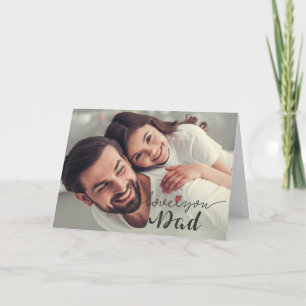 Fathers day Photo Card,Dad Fathers Day Card