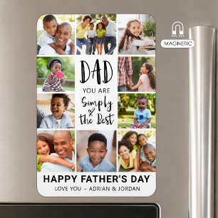 Father's Day Photo Collage Personalised Magnet