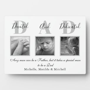 Father's Day photo collage Plaque
