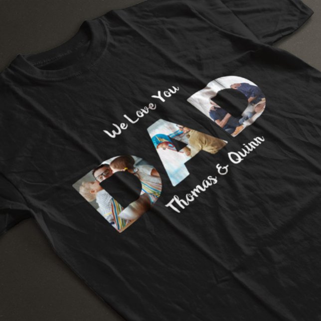 Fathers Day Photo Collage T-Shirt (Creator Uploaded)