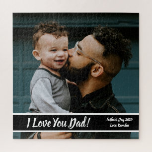 Father's Day Photo Gift Custom Puzzle