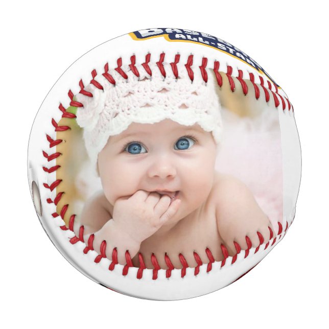 Father's Day Photo I Love You Dad Baseball (Front Left)