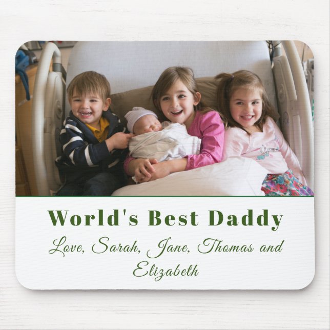 Father's Day Photo  Mouse Pad (Front)