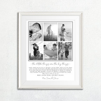 Father's Day Photo Print with Personalised Message