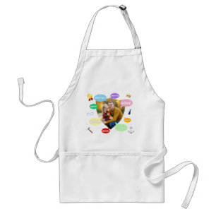 Fathers Day Photo Word Clouds Best Dad Father Standard Apron
