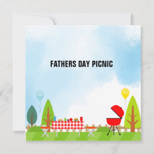 Fathers Day Picnic Invitation Card