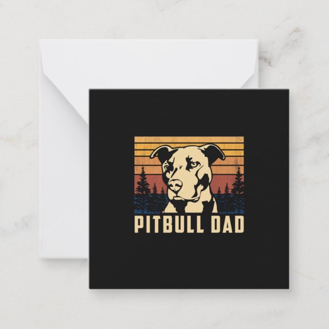 Father's Day Pitbull Dad Card (Front)