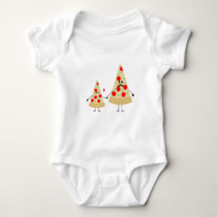fathers day pizza baby bodysuit