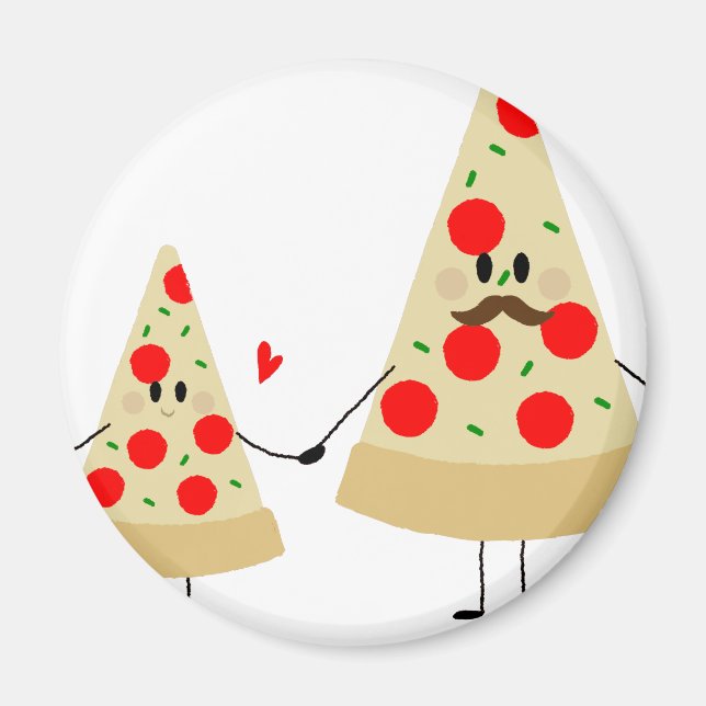 fathers day pizza magnet (Front)