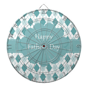 Fathers Day plaid Dartboard