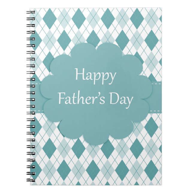 Fathers Day plaid Notebook (Front)