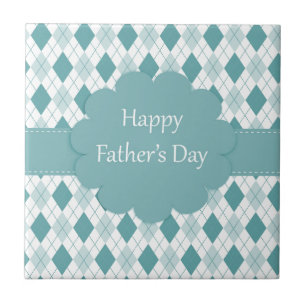 Fathers Day plaid Tile