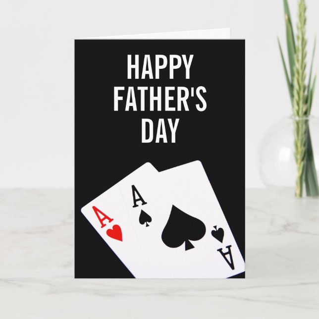 Father's Day Poker Card (Front)
