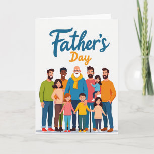 Fathers Day Portrait Art Card