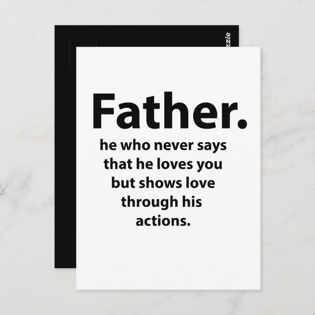 Fathers Day Postcard (Front/Back)