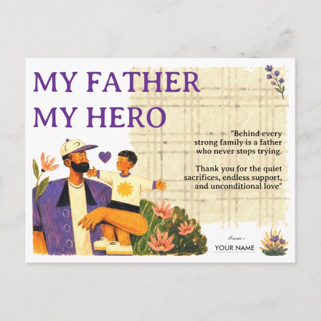 Fathers Day Postcard (Front)
