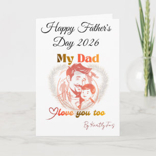  father's day poster design card