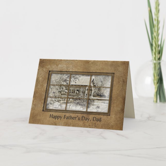 Father's Day- Preacher Dad - Window-Covered Bridge Card (Front)