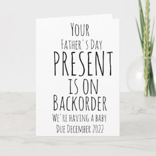 Fathers Day Pregnancy Announcement You