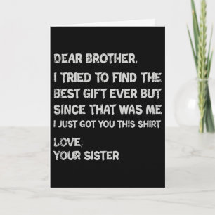 Fathers Day Presents For Brother Mens Clothing Card
