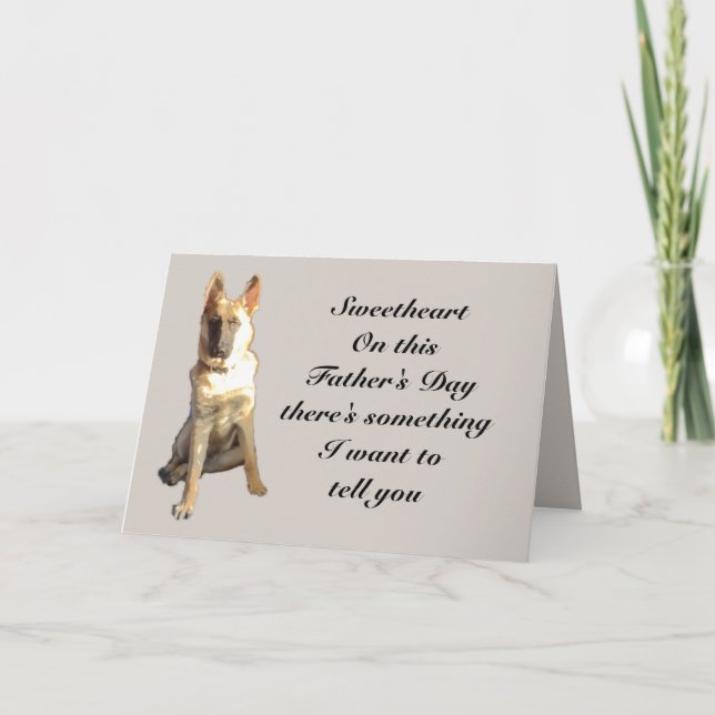 FATHER'S DAY PROMISE TO MATE card (Front)