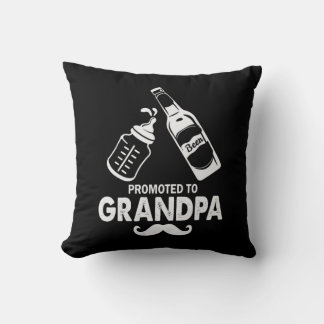 Father's Day Promoted To Grandpa Cushion