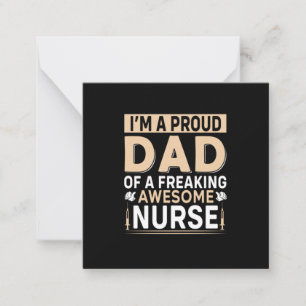 Father's Day Proud Dad Of A Nurse Card