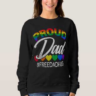 Father's Day Proud Dad Transgender Gay Rainbow Lgb Sweatshirt