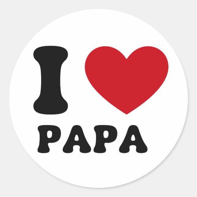 Father's Day Quote  Classic Round Sticker (Front)