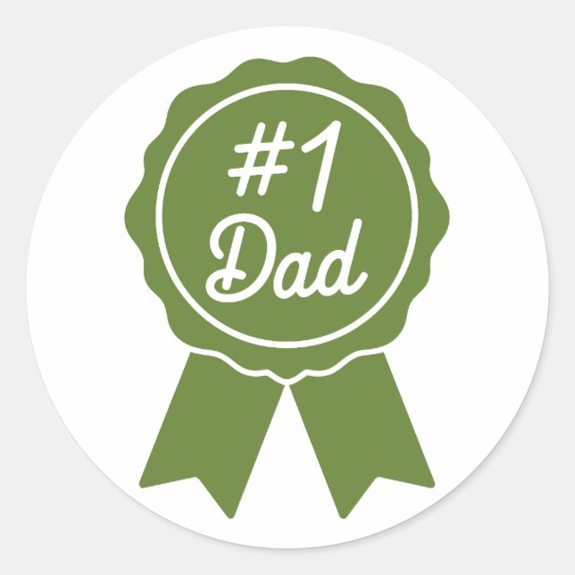 Father's Day Quote  Classic Round Sticker (Front)