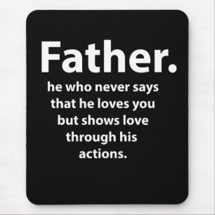 Fathers Day Quote Typography Happy Fathers Day Mouse Pad