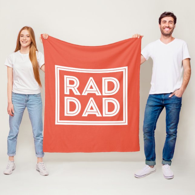 Father's Day - Rad Dad Fleece Blanket (In Situ)