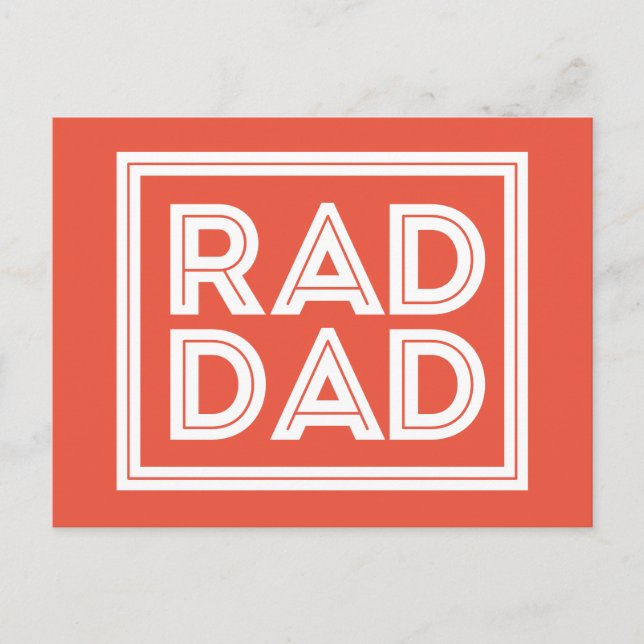 Father's Day - Rad Dad Postcard (Front)
